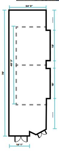 Floor plan of Gallery 2 at the Bishop Museum of Science and Nature.