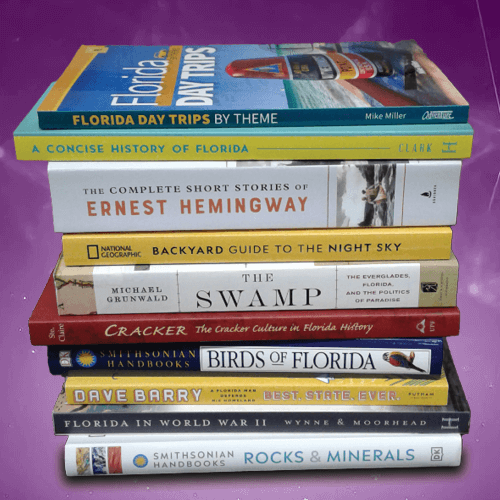 Image of a stack of books.