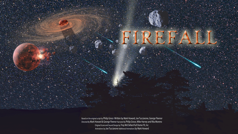 Poster for the "To Space & Back" planetarium show at the Bishop Museum of Science and Nature.