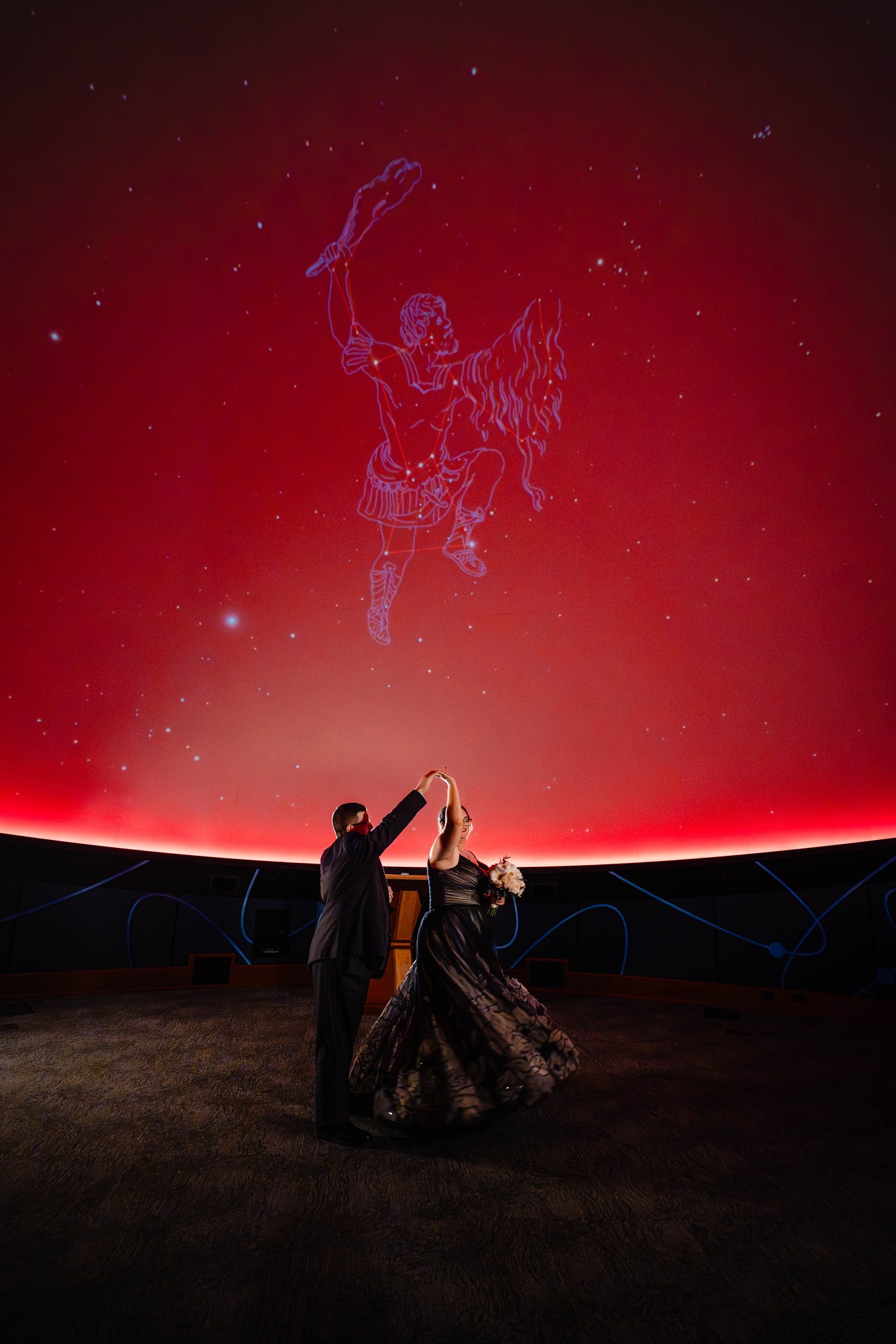 Planetarium wedding